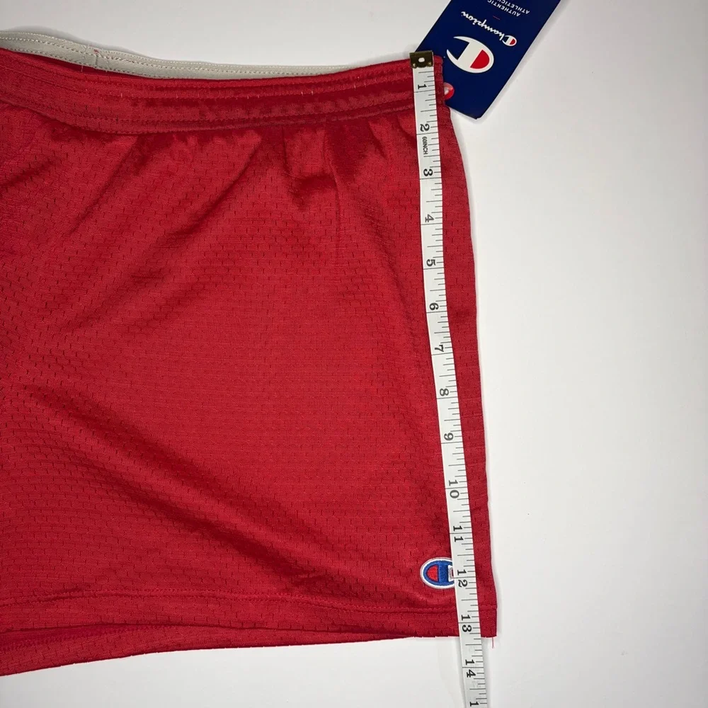 New Champion Red Athletic Mesh Shorts